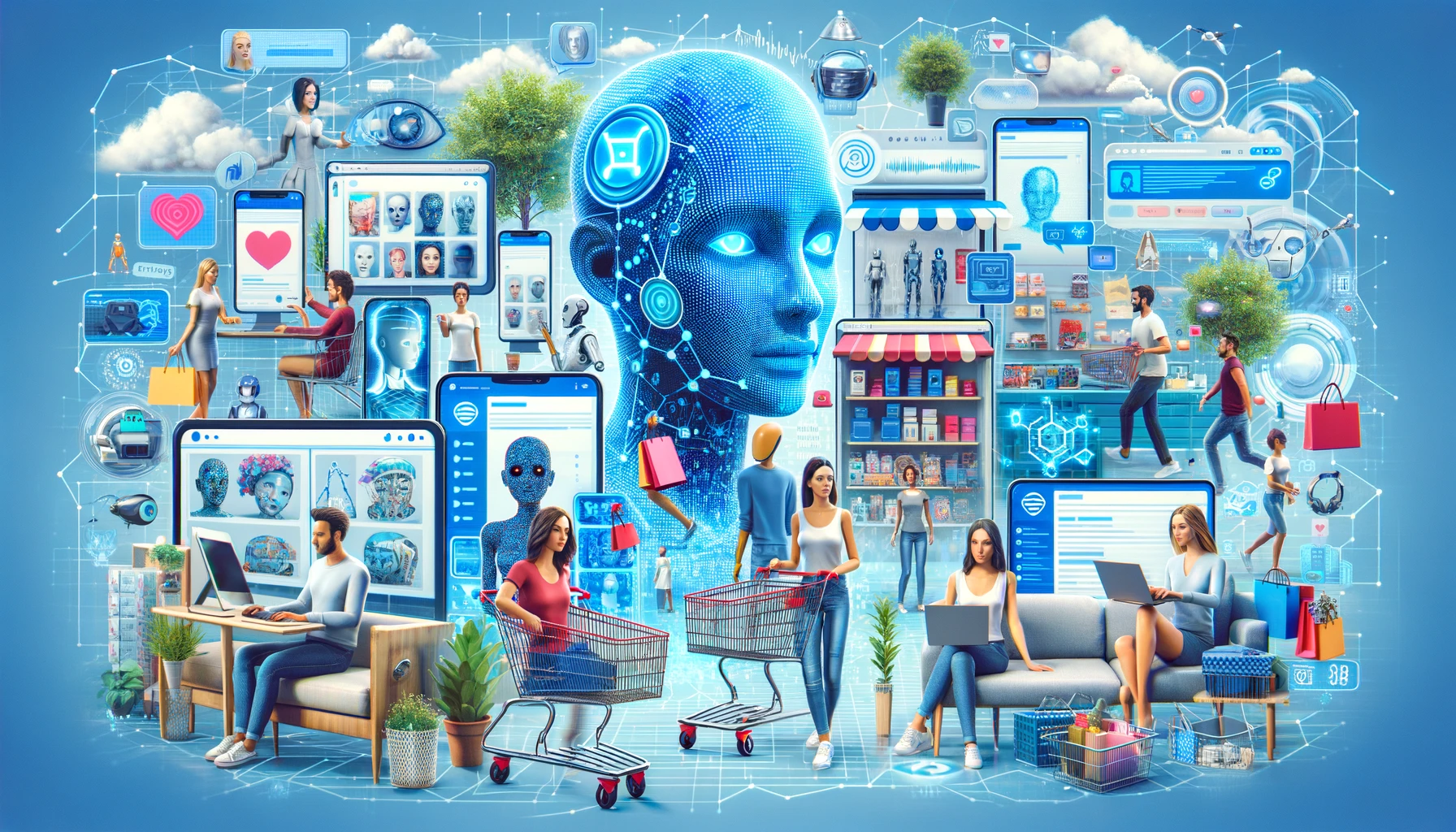 Avatares de IA no comércio eletrônico